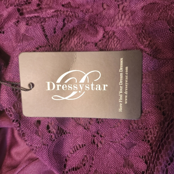 NWT Women's Dressystar Halter Lace Cocktail Party Dress - Picture 2 of 14